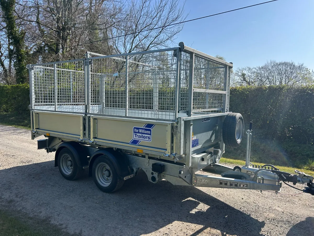 New Ifor Williams 10ft Tipping Trailer+Mesh+Led - Image 1