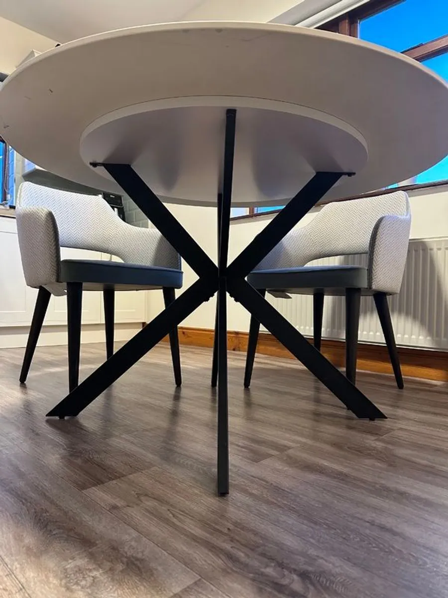 Modern Marble Finish Dining table from Home Sweet Home - Image 4