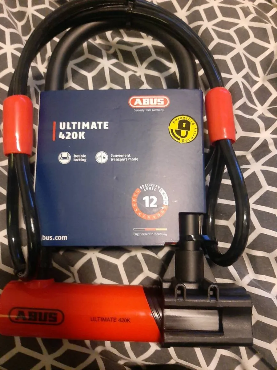 Bike u lock abus ultimate 420k new - Image 3