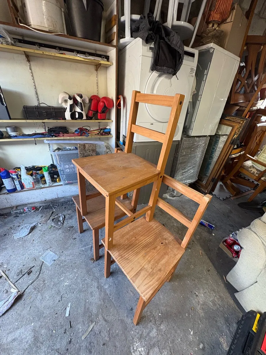 3 Wooden chair - Image 2