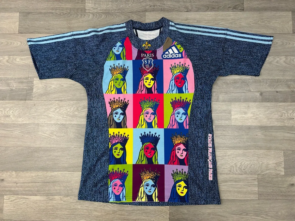 Vintage 2008 Adidas Stade Francais Rugby Jersey - Image 1