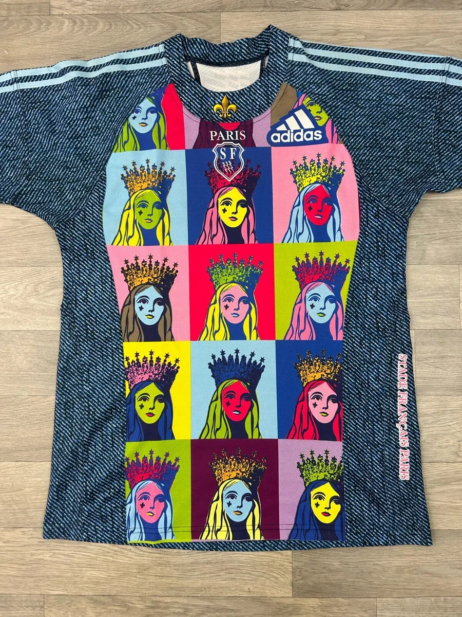 Vintage 2008 Adidas Stade Francais Rugby Jersey - Image 2