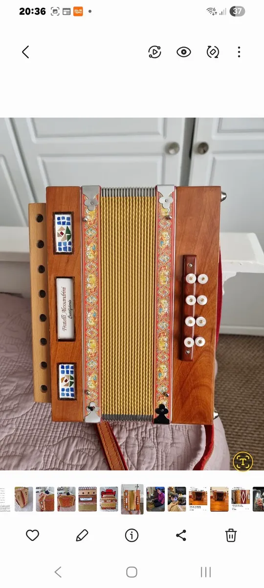 Fratelli Alessandrini Button Accordion,  BC. - Image 2