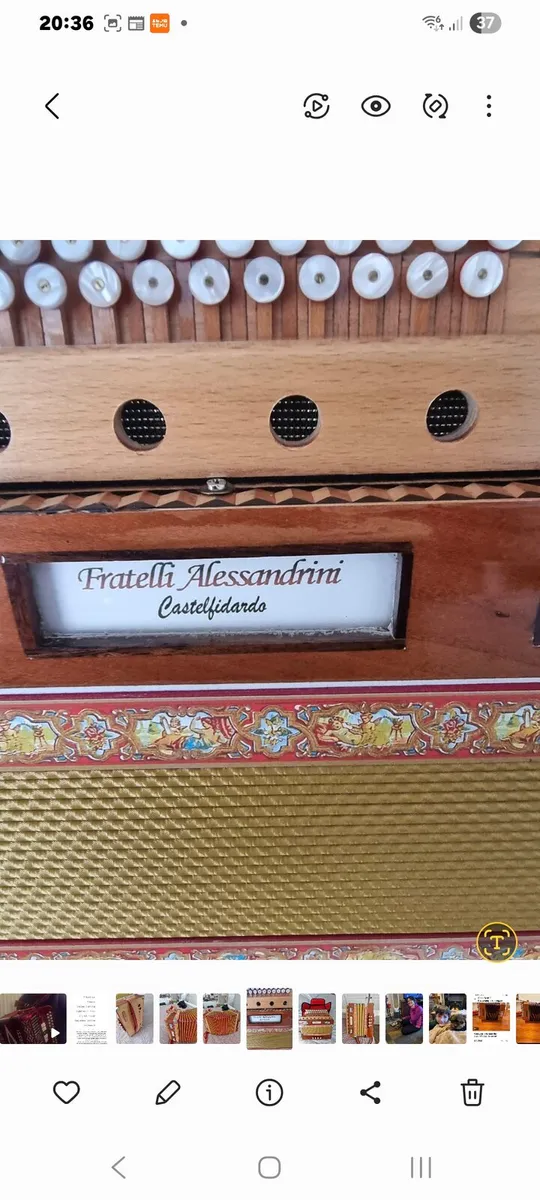 Fratelli Alessandrini Button Accordion,  BC. - Image 4