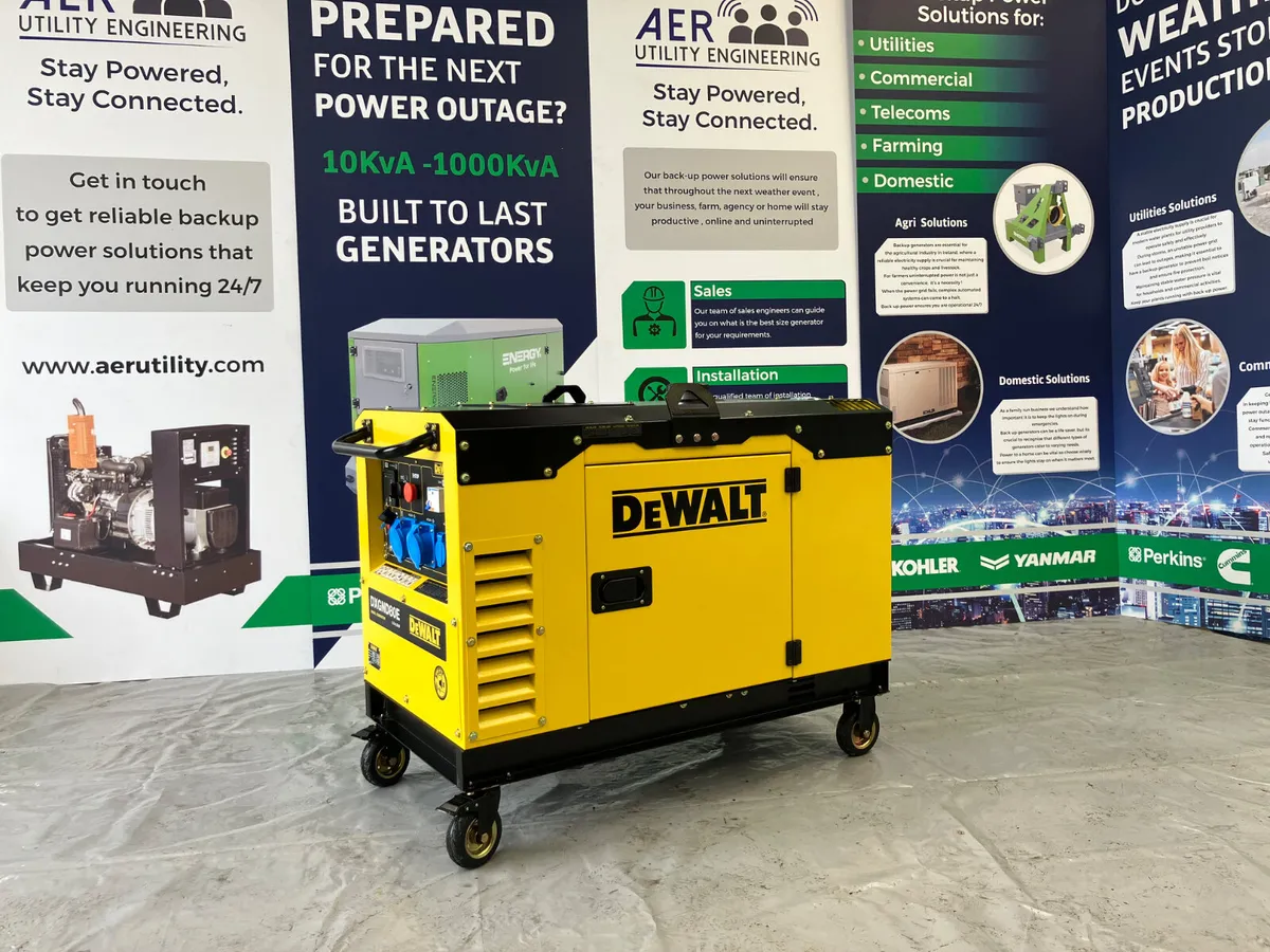 DeWalt 8Kw / 9Kva 230v Generator (34amp output) - Image 4