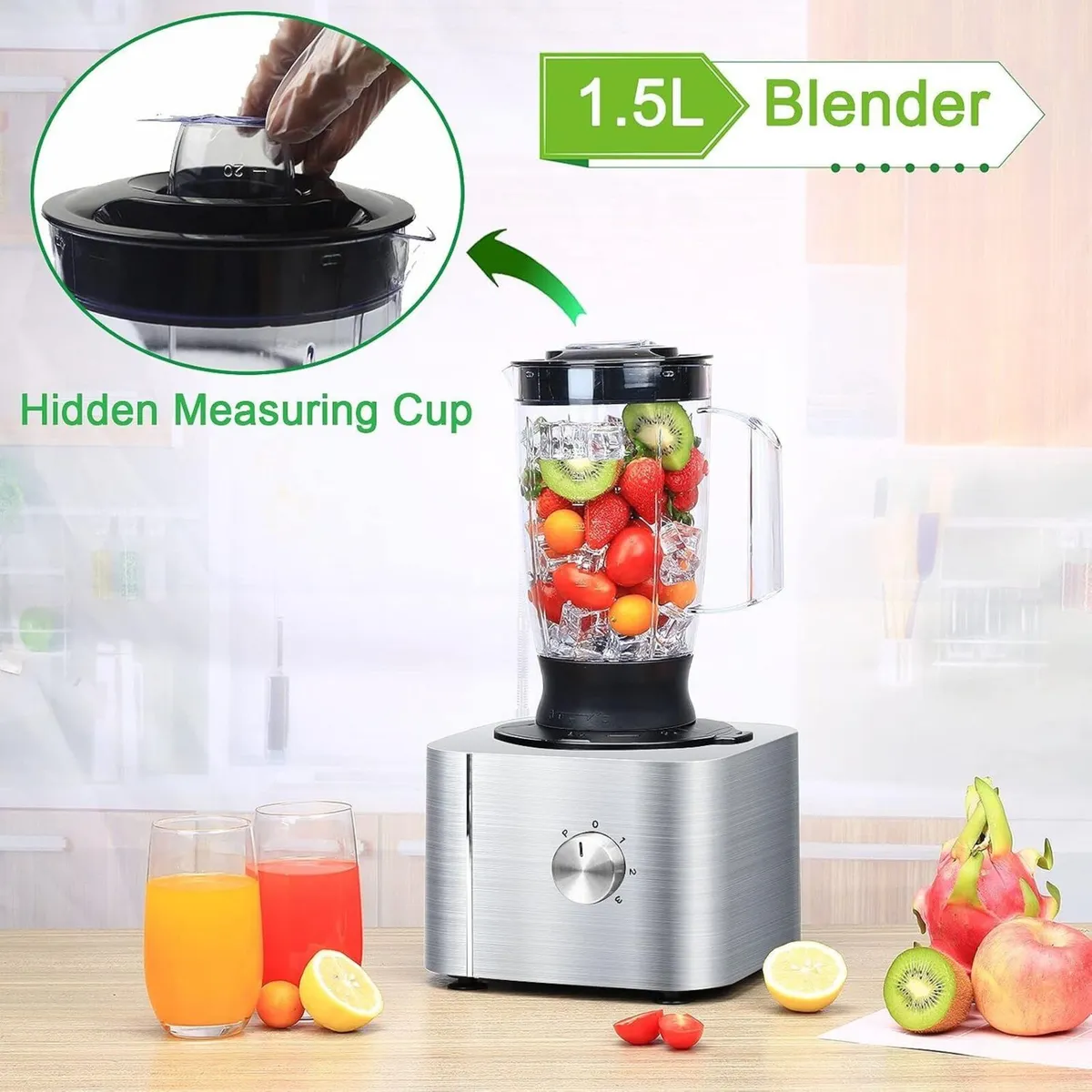 Food Processor 11-in-1 and blender with Chopping - Image 3