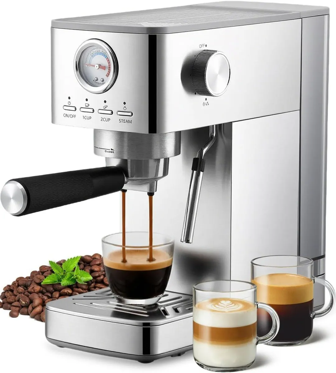 Espresso Coffee Machines 15 Bar Small Machine - Image 1