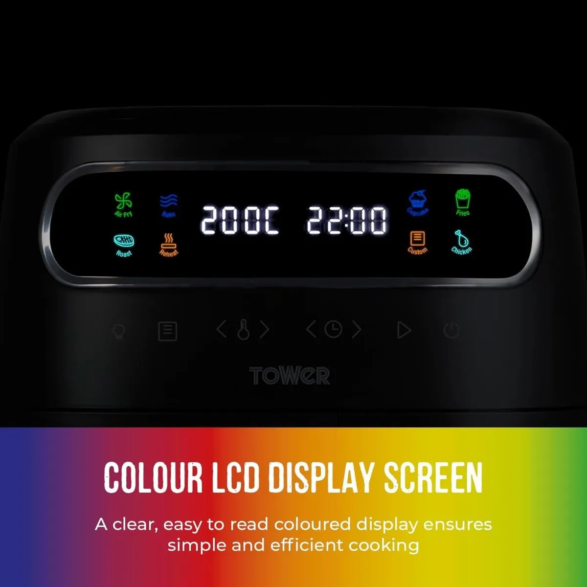 T17123 Vortx Vizion 7.5L Air Fryer with Colour - Image 3