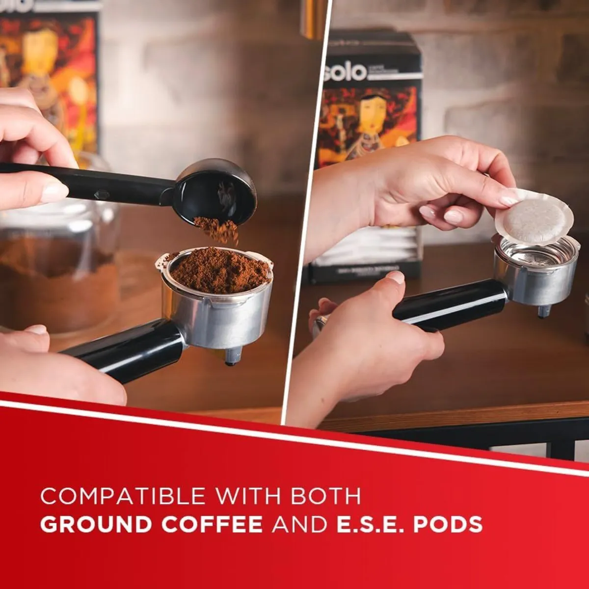 Coffea P10S Manual Espresso and Cappuccino Coffee - Image 2