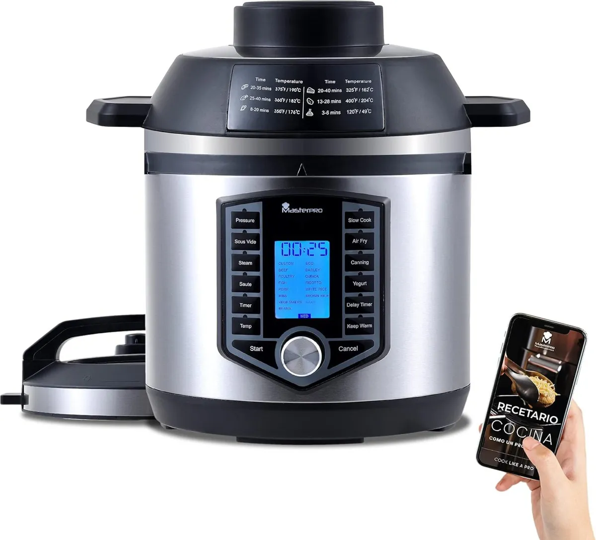 MasterPro FryCook Hot Air Fryer and Pressure - Image 1
