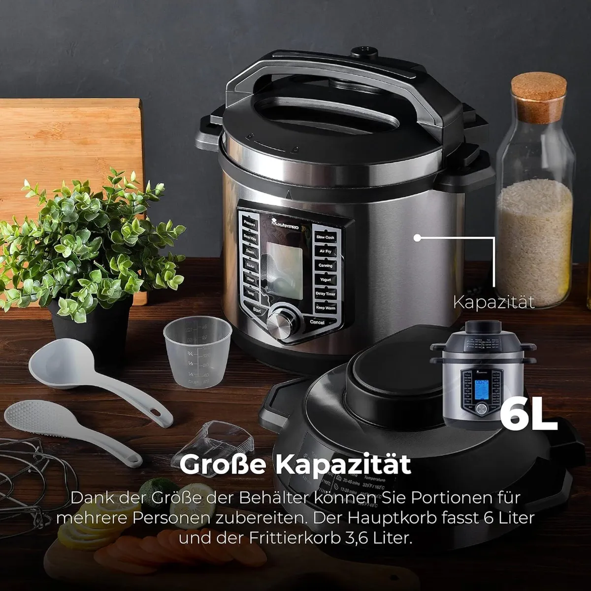 MasterPro FryCook Hot Air Fryer and Pressure - Image 3