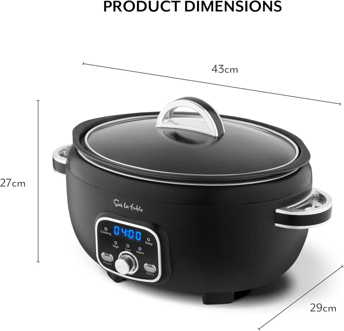Core 6.5 Litre Digital Slow Cooker for Stews - Image 2