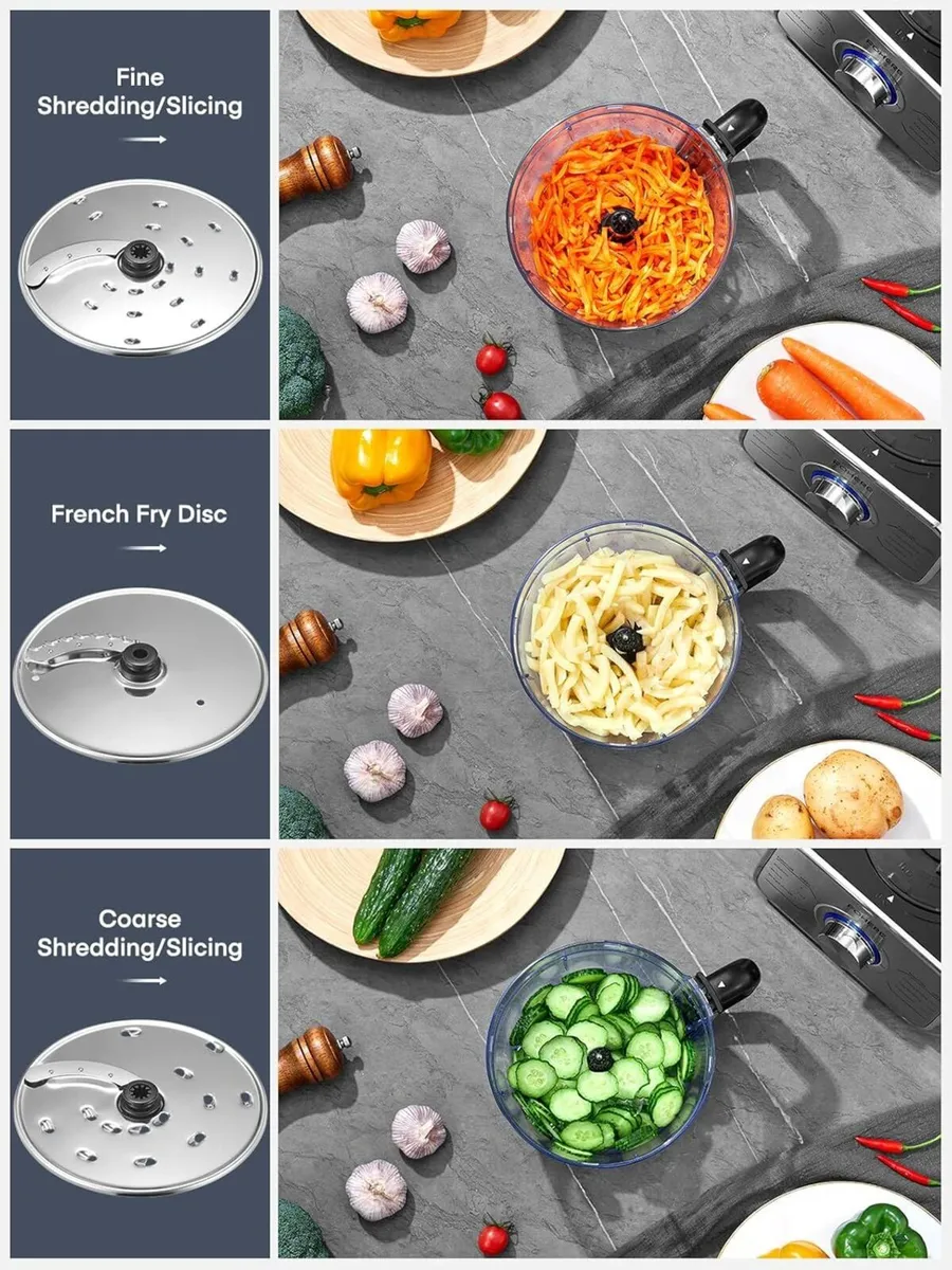 Food Processor Multifunctional 3-Speed and - Image 3