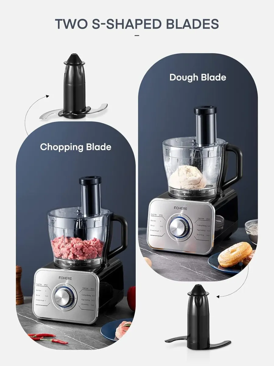 Food Processor Multifunctional 3-Speed and - Image 4