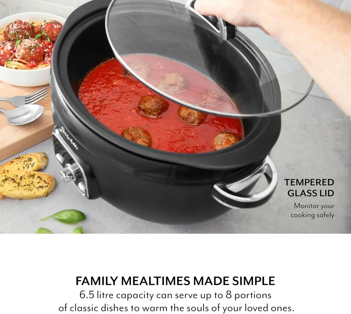 Core 6.5 Litre Digital Slow Cooker for Stews - Image 4