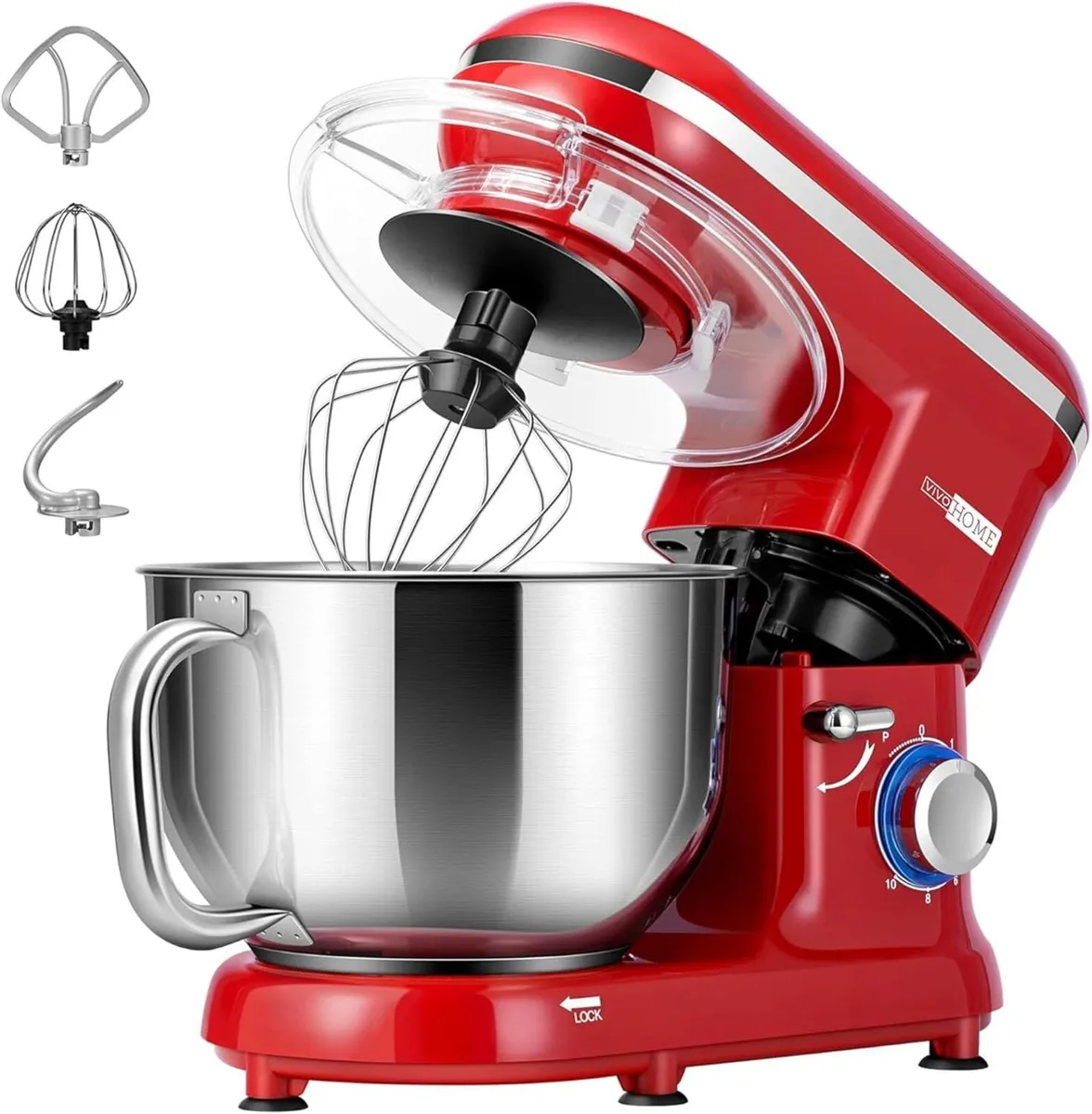 1500W Stand Mixer 5.7L Tilt-Head Kitchen 10 Speed - Image 1