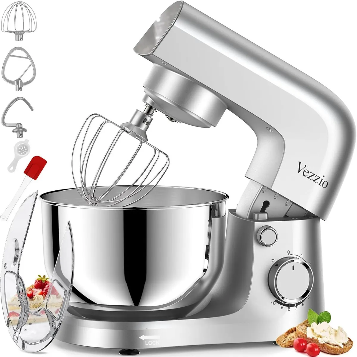 Small Stand Mixer 4.5 liters Food Mixers for - Image 1