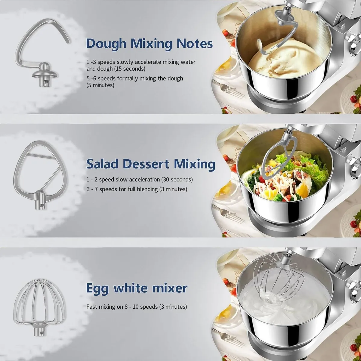 Small Stand Mixer 4.5 liters Food Mixers for - Image 4