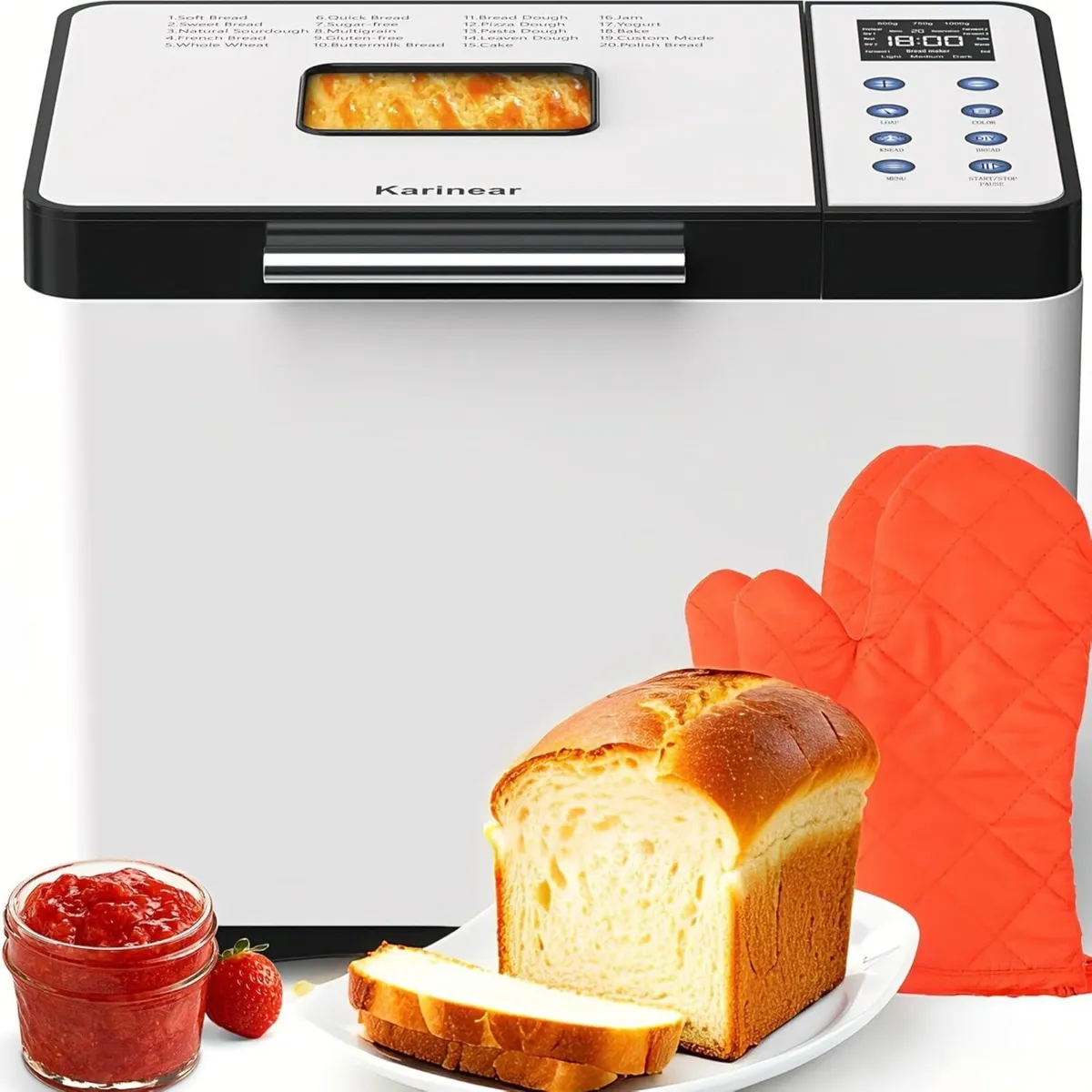 Bread Maker Upgrade 20 Function Non-stick Pan - Image 1