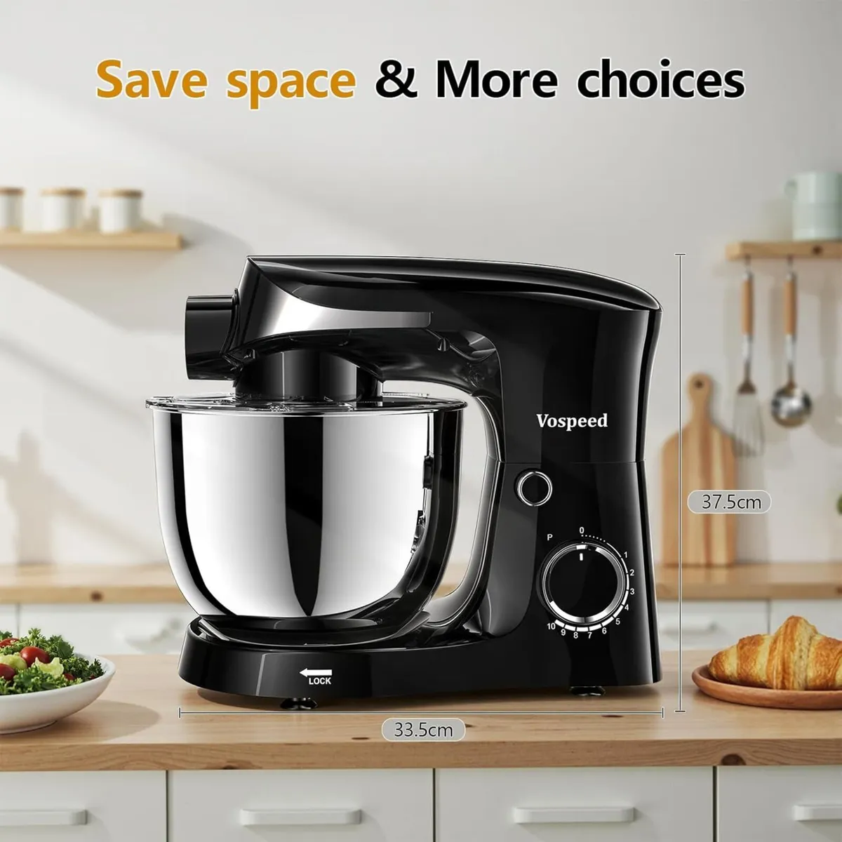 9-in-1 Stand Mixer 1500W Electric Kitchen with - Image 3