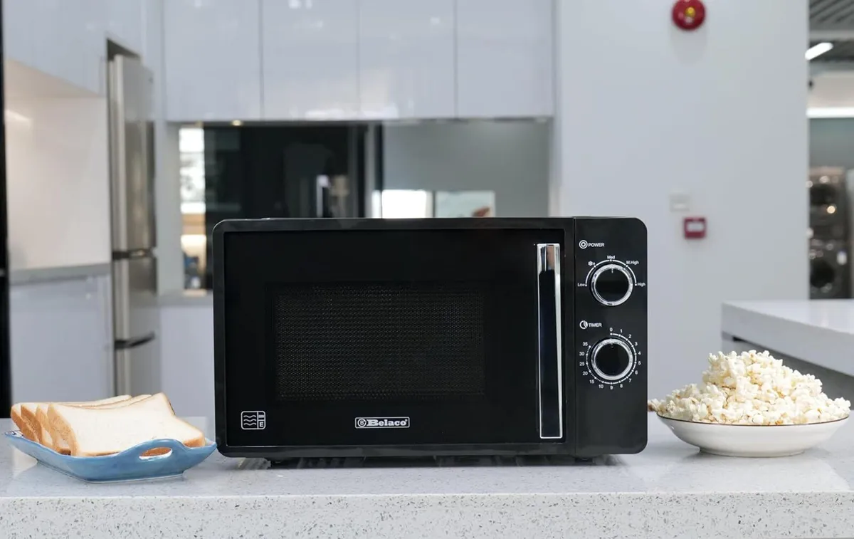 800W Microwave Compact Size Oven with Manual - Image 2