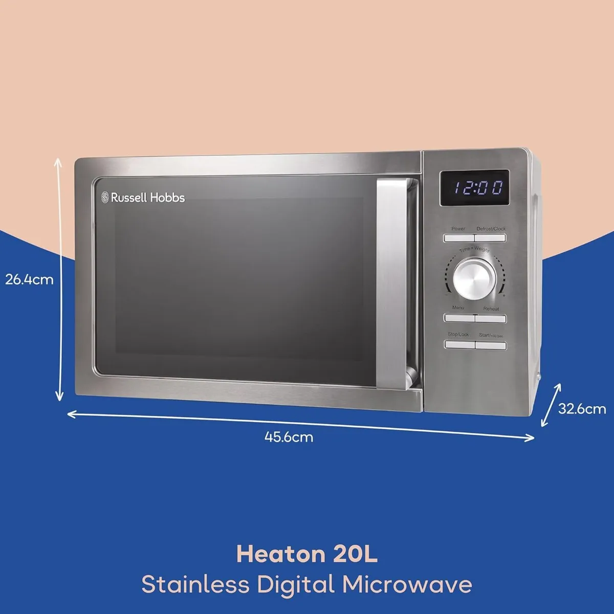 Stainless Steel Digital Microwave 20 Litre 800W - Image 3