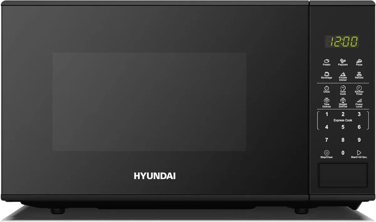 800W 20L Black Digital Microwave Stainless Steel - Image 1