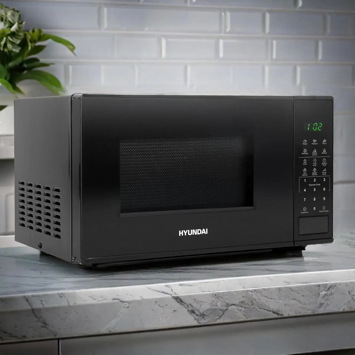 800W 20L Black Digital Microwave Stainless Steel - Image 2