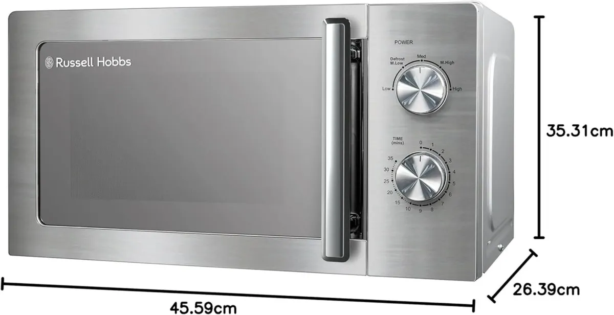 Stainless Steel Microwave 20 Litre 800W Solo - Image 3