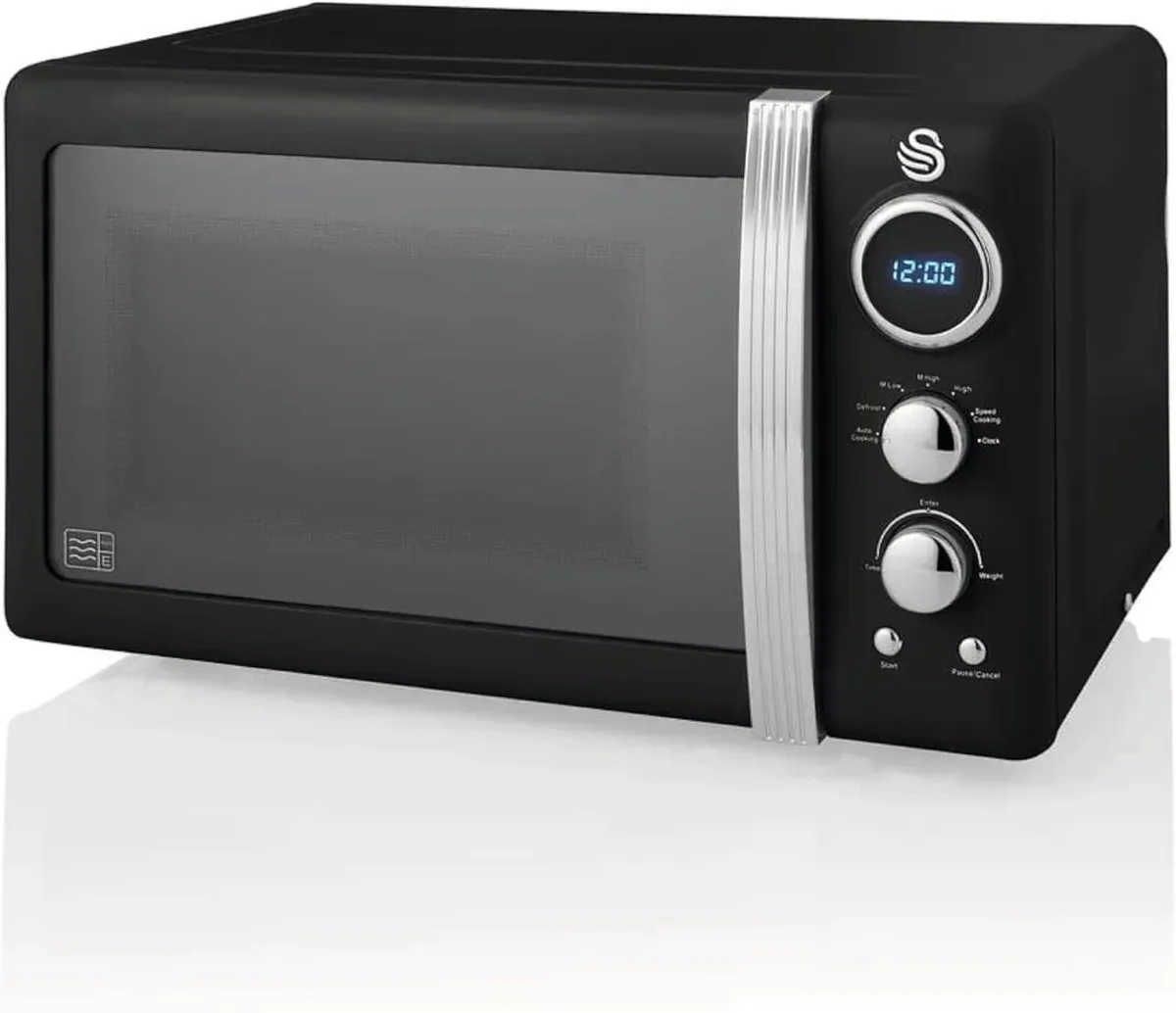Retro LED Digital Microwave Black 20L 800W 6 - Image 1