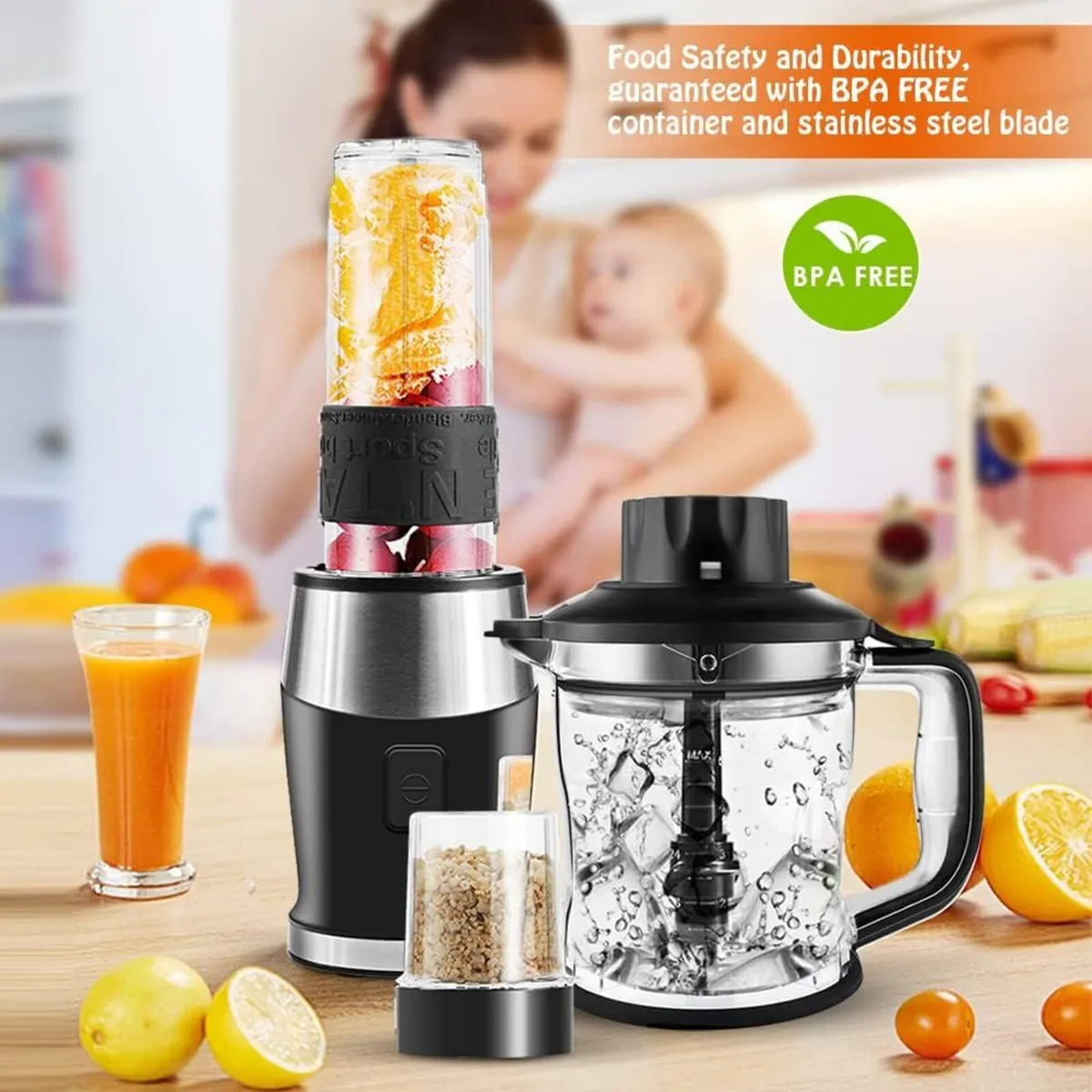 Blender Smoothie Maker 700W Portable Food Chopper - Image 2