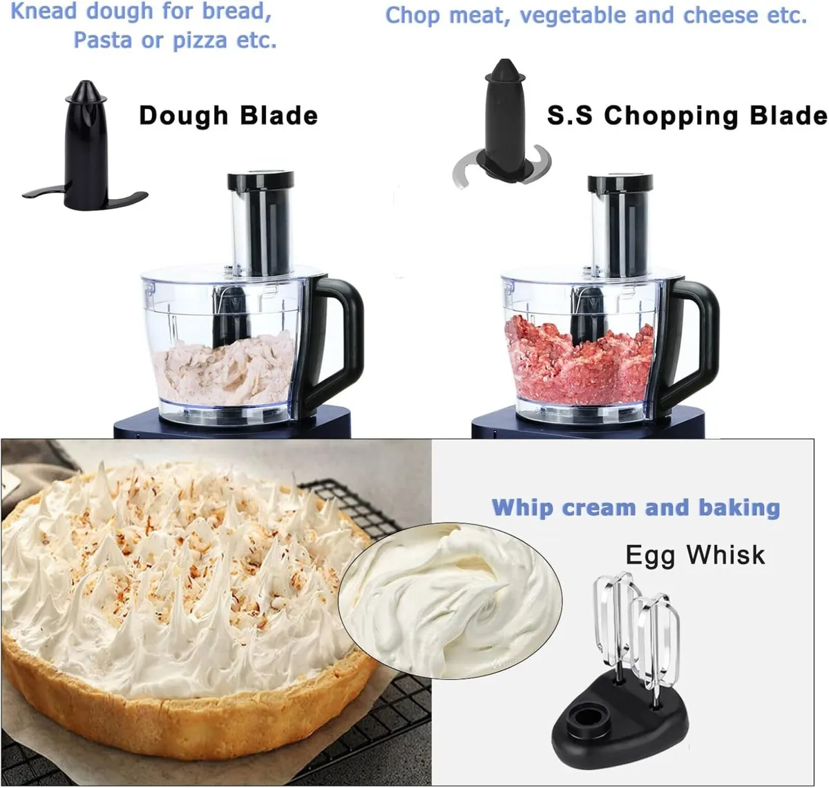 Food Processor 11-in-1 and blender with Chopping - Image 4