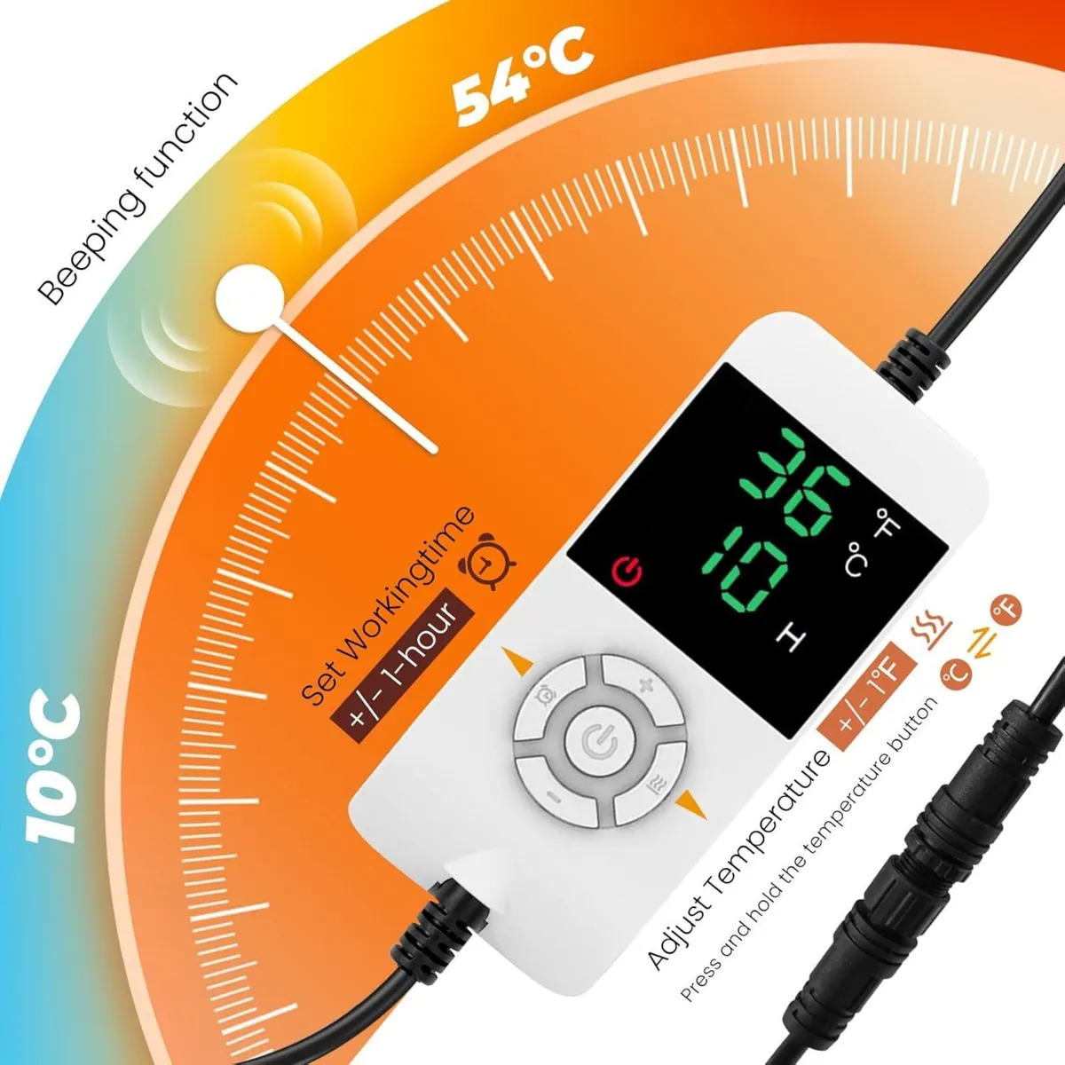 Bread Proofing Box with Heater 10-54℃ Constant - Image 4