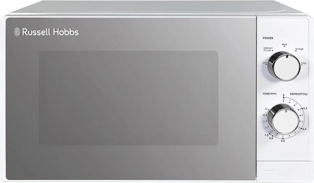 20 Litre 800W White Solo Manual Microwave 5 Power - Image 1