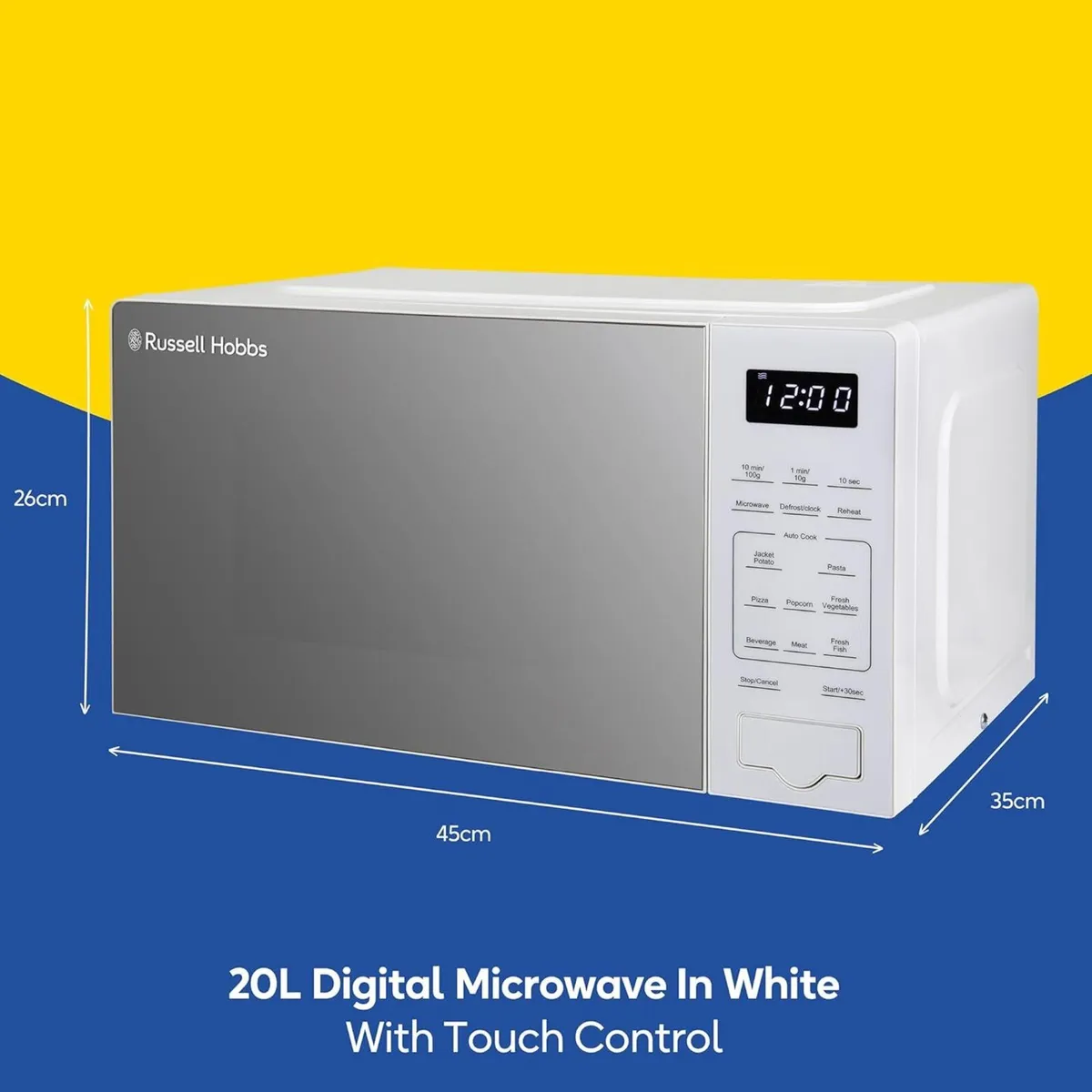 Touch Control Digital Solo Microwave 20L 800W - Image 2