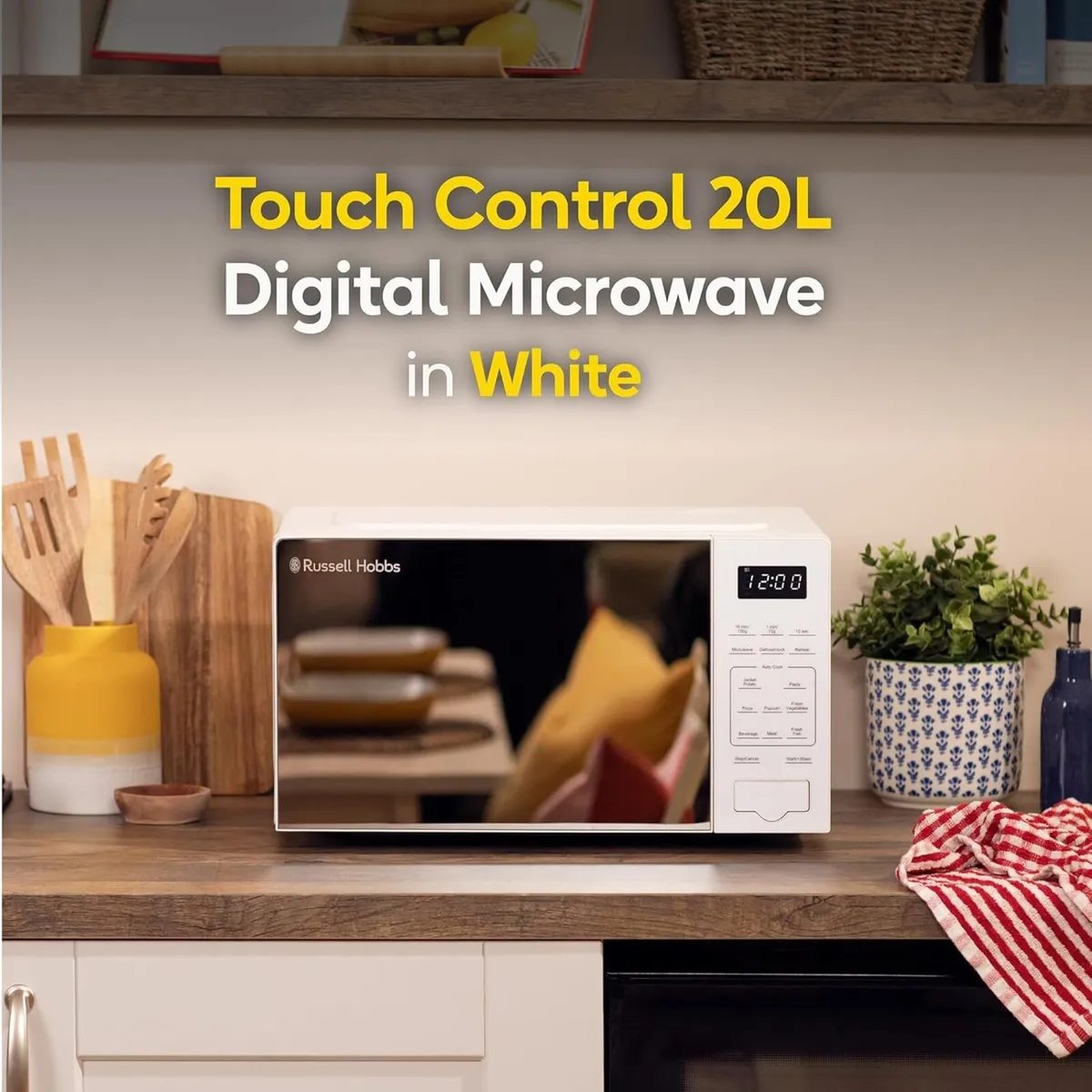 Touch Control Digital Solo Microwave 20L 800W - Image 4