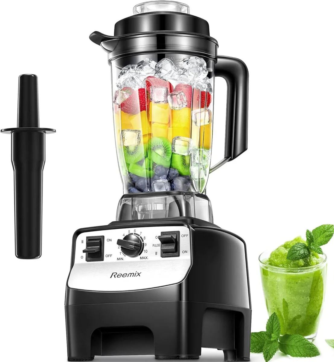 Smoothie Maker 2000W Food Blender with 10 Speeds - Image 1