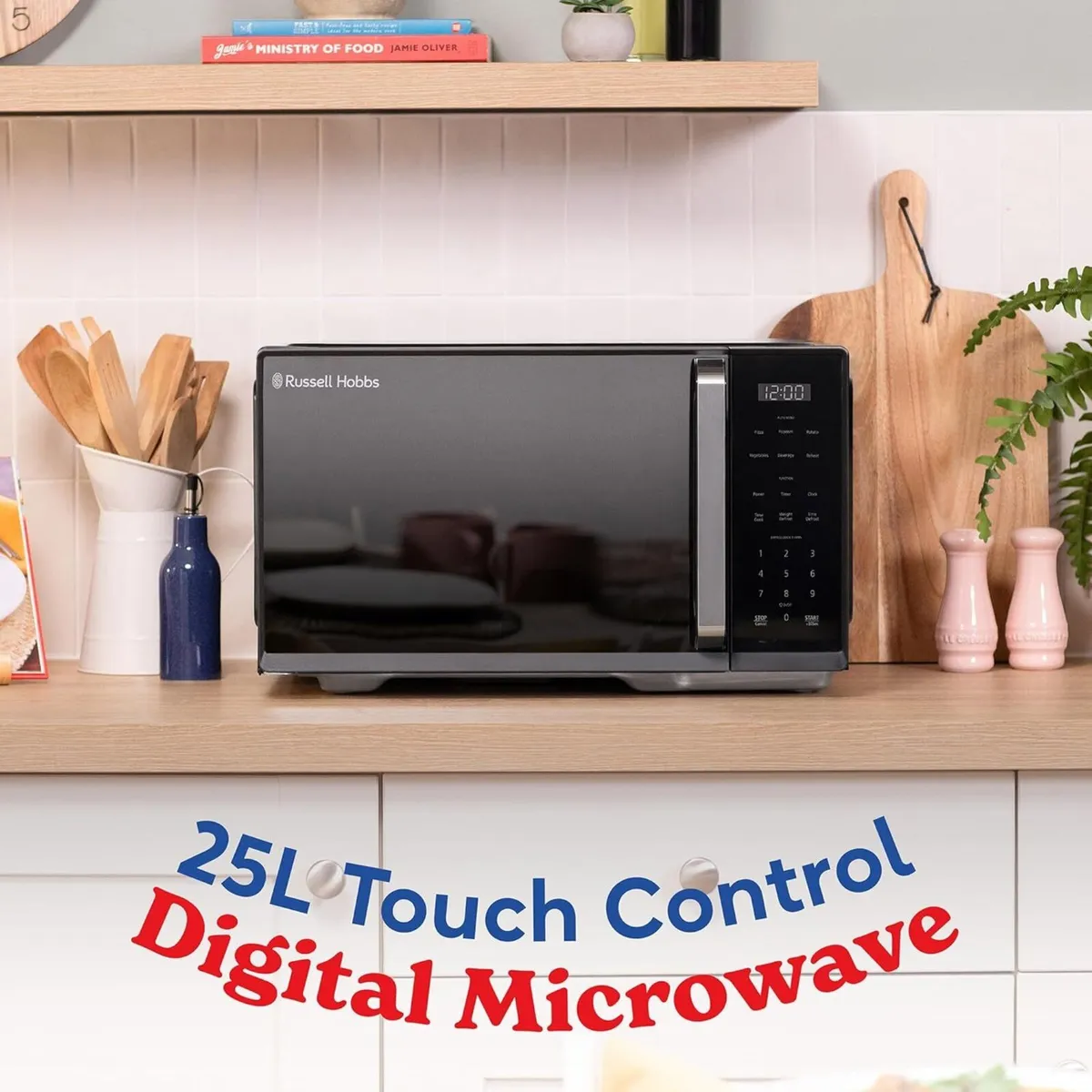 Digital Microwave in Black 900W Power 10 Levels 6 - Image 4