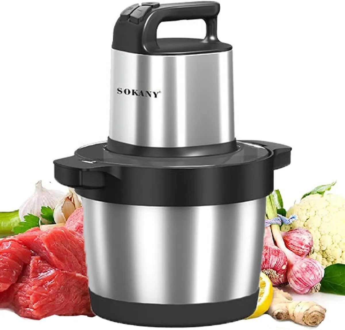 1500W Electric Chopper with 6.5L Stainless Steel - Image 1
