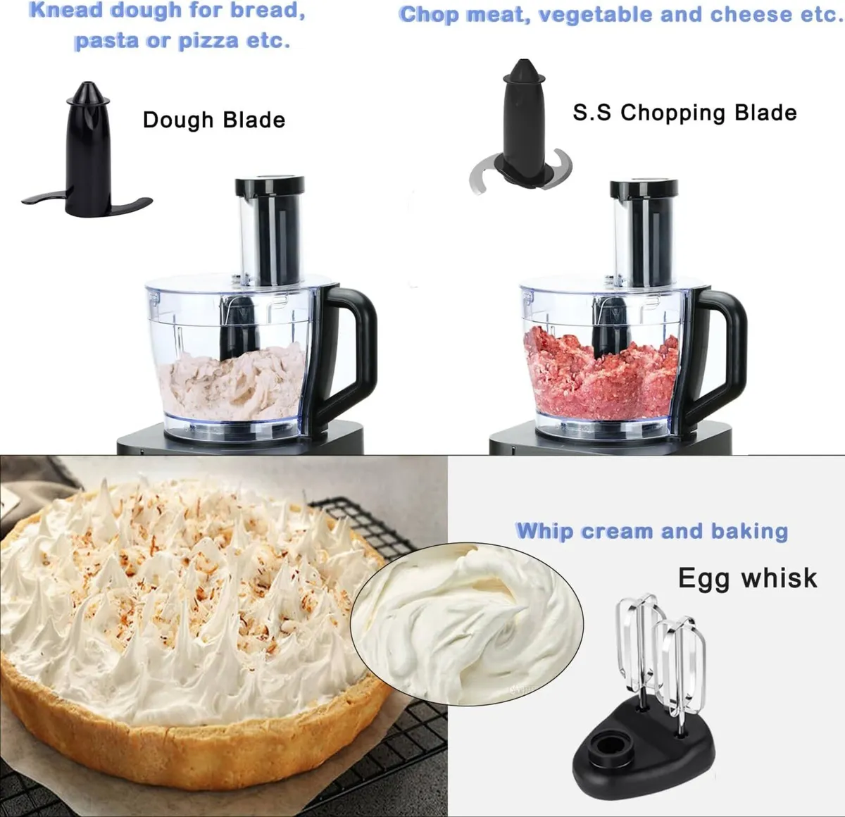 Food Processor and Blender Multifunctional for - Image 3