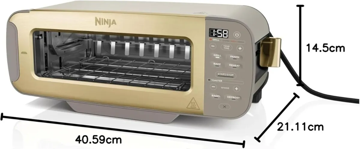 Foodi 3-in-1 Toaster Grill and Panini Press with - Image 2