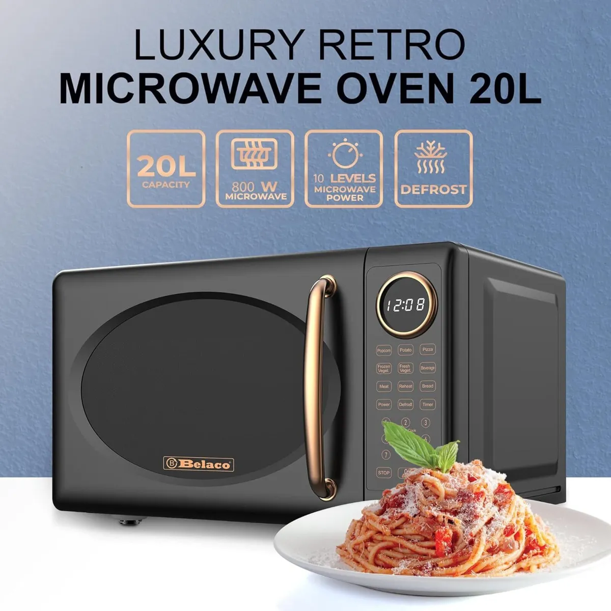 20L Microwave Digital Display 8 presets with Auto - Image 2