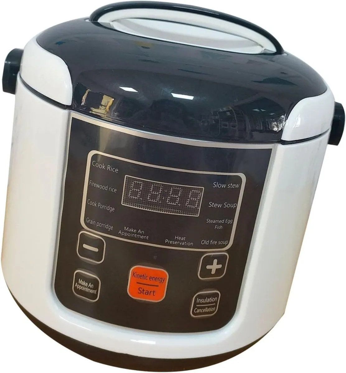 2L Mini Rice Cooker with Nonstick Pot for Soup - Image 1