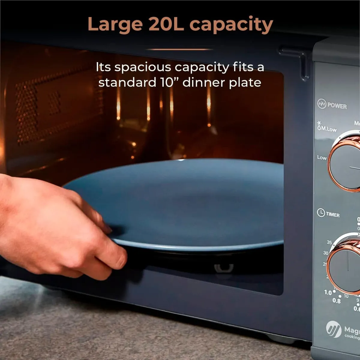 Cavaletto Manual Microwave with 5 Power Levels 35 - Image 4