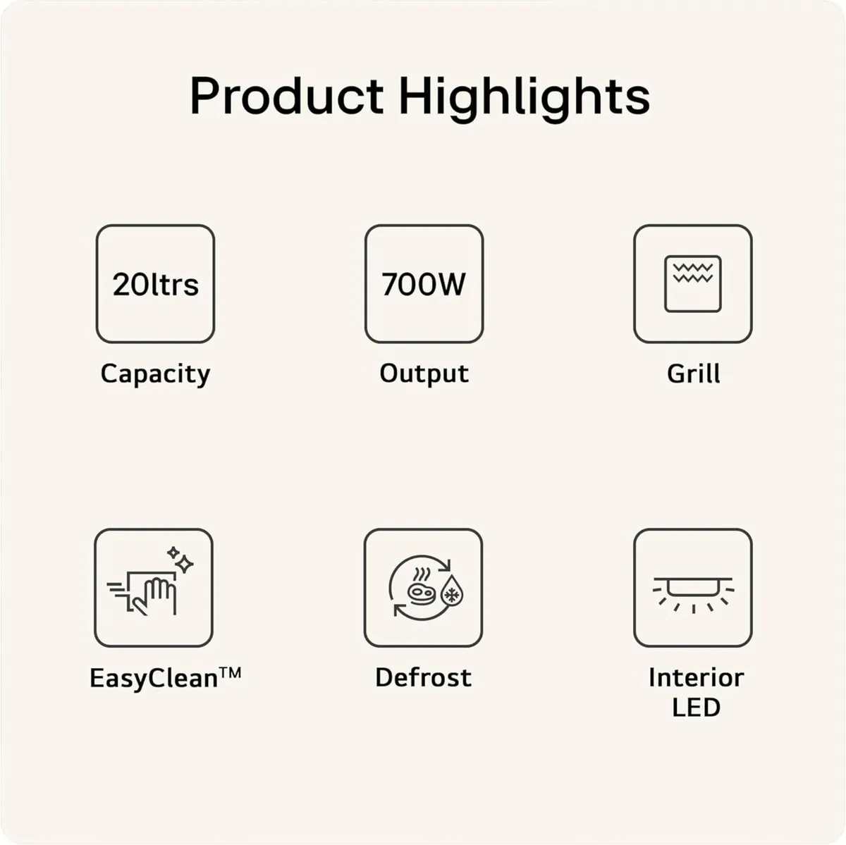 MH6042D 20L Microwave Oven - Image 4