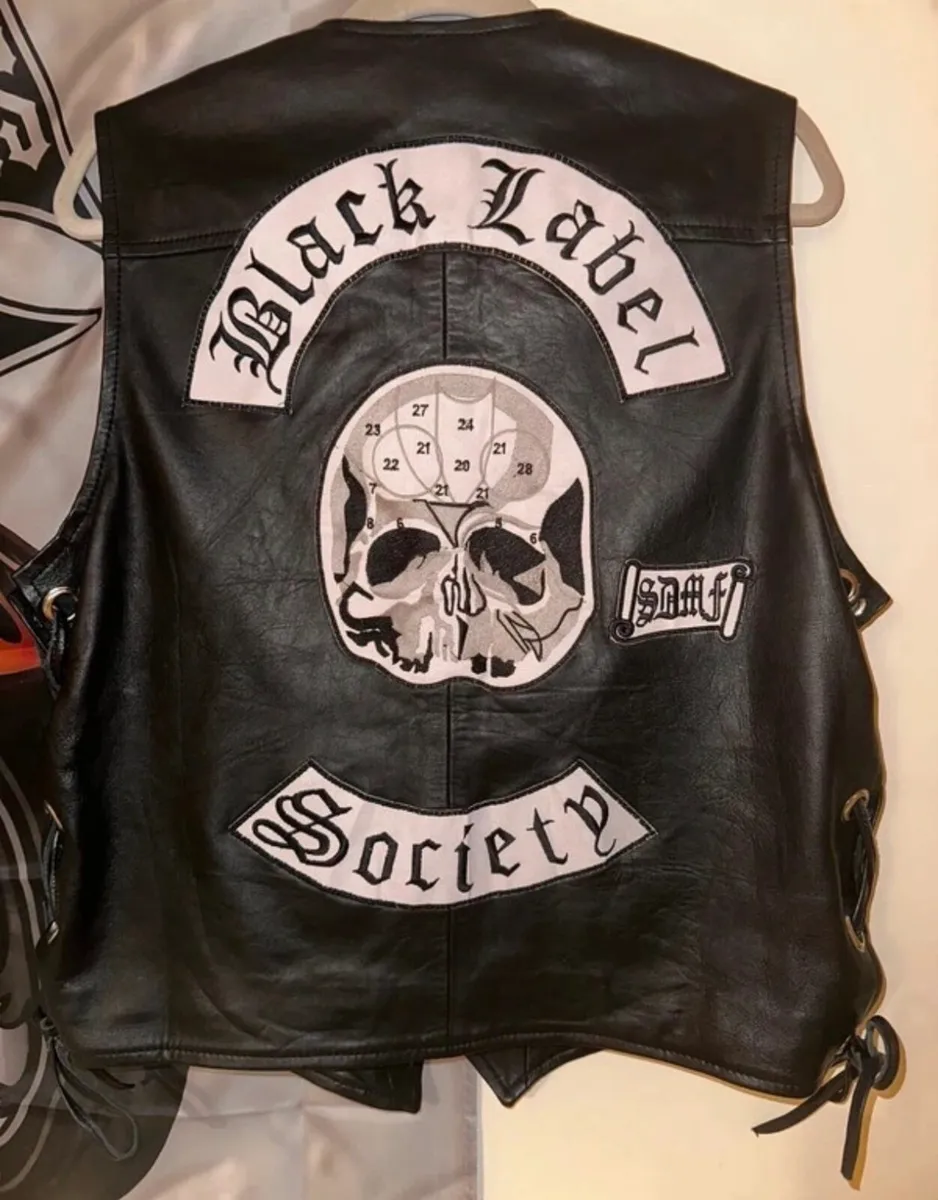 Black Label Society Leather West - Image 3