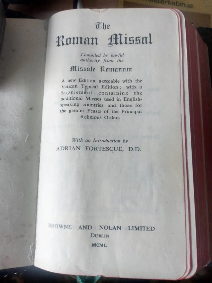 1950 Roman Missal - Image 1