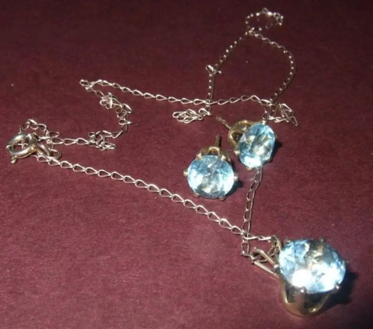 Vintage Silver/Topaz Trilogy Set - Image 2
