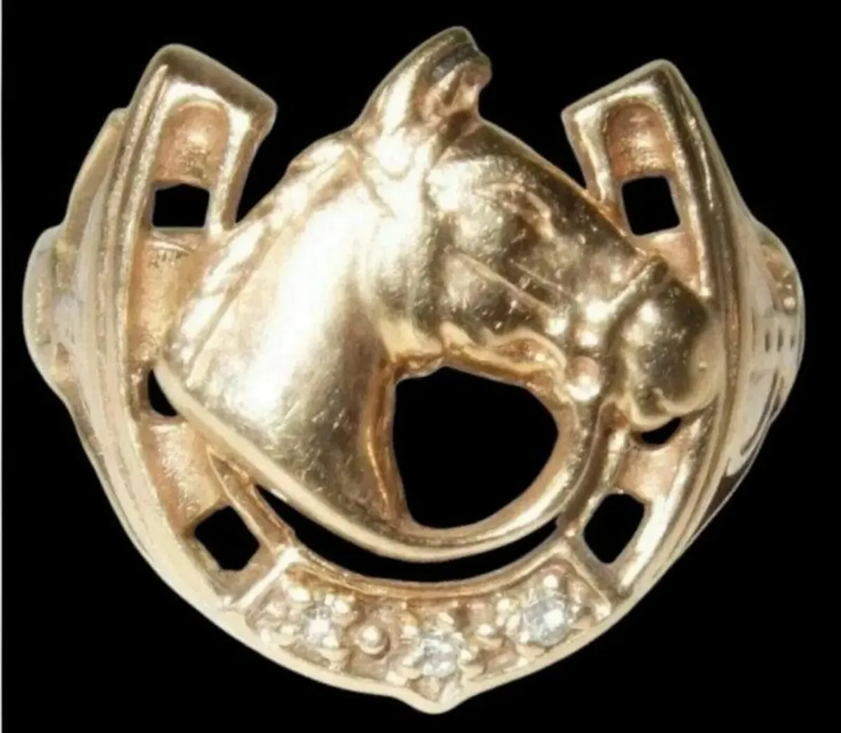 Vintage Hallmarked 9ct Gold & Diamond Ring - Image 1