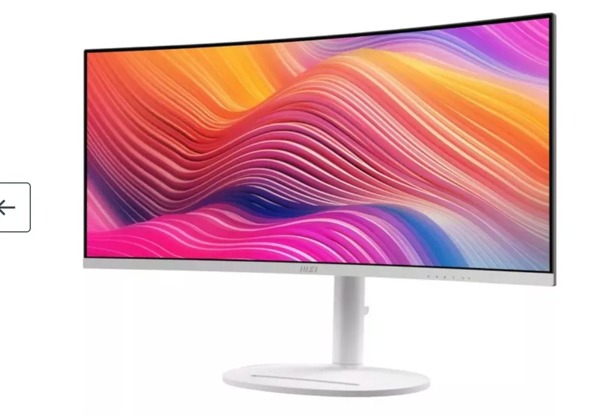 Curved LCD Monitor - MSI Modern MD342CQPW Wide Qua - Image 4